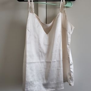NWOT Satin Camisoule with 3 strap detail